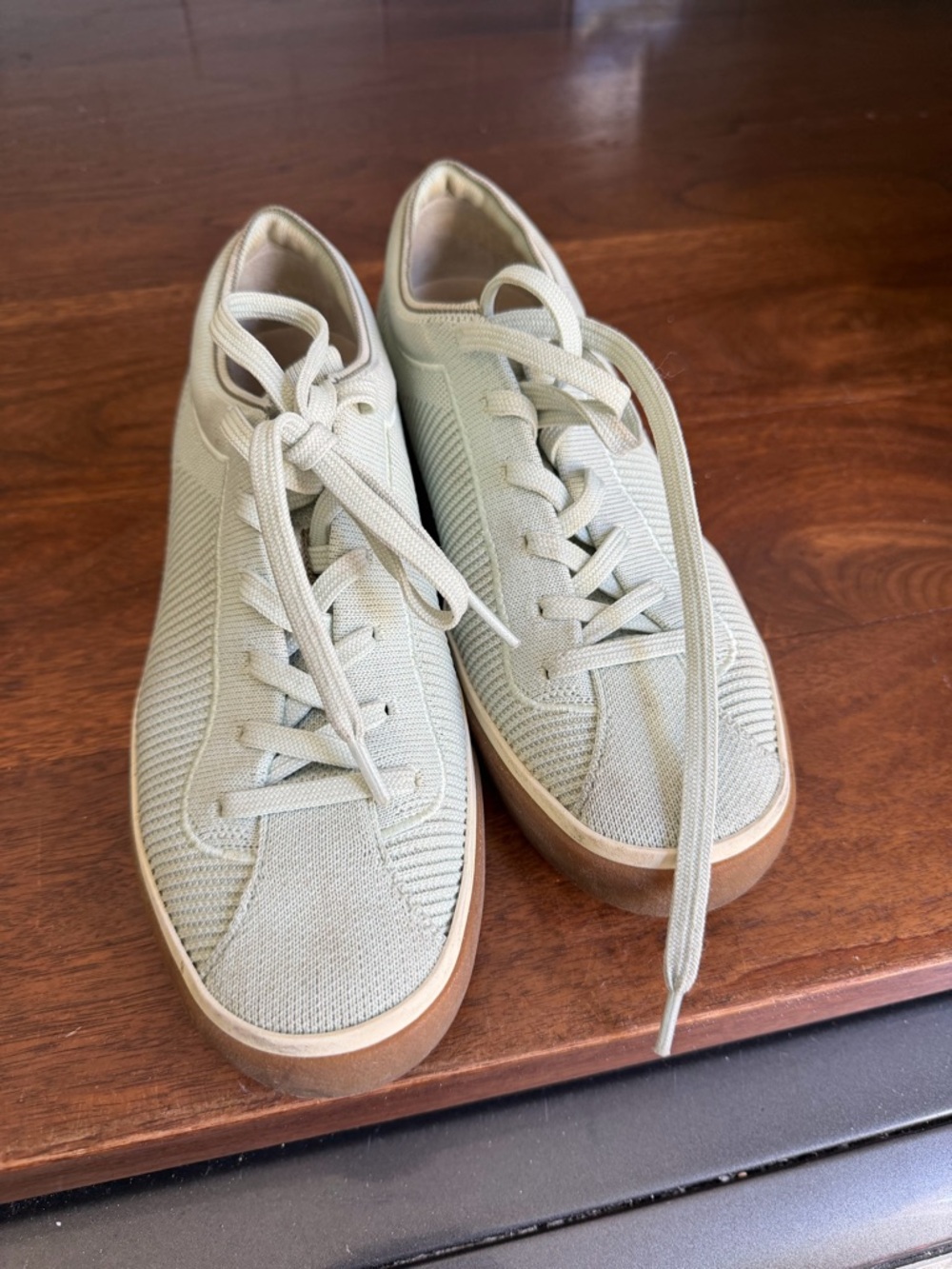 Rothy's Knit Lace-Up Sneakers with Gum Sole